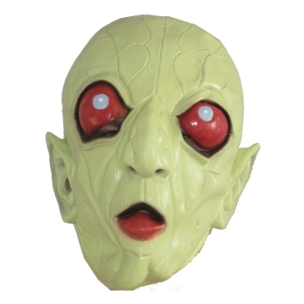 Maska zeleného mutanta, svítí se ve tmě - latex