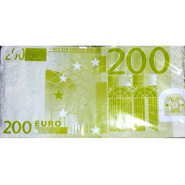 Papírové ubrousky 200 Euro